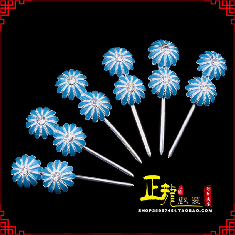 宁波头面泡子旦角化妆头饰 仿点绸泡子