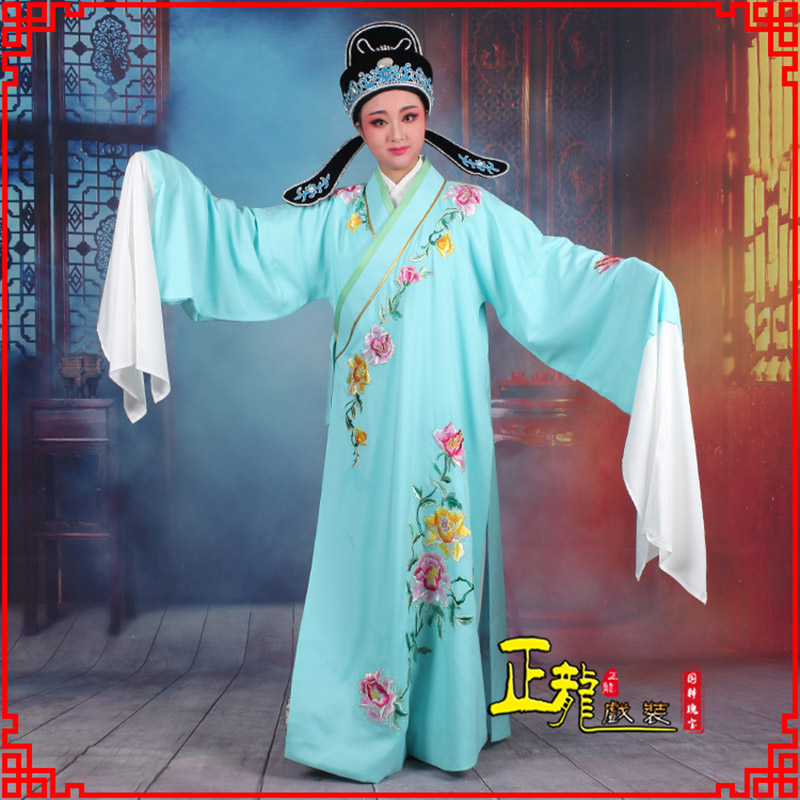 宁波梁祝小生褶子道袍 吴素英版小生衣